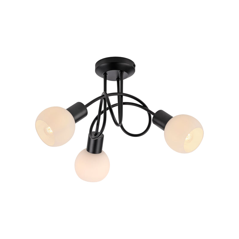 Plafoniera Paul Neuhaus LOKI 3xE14 Negru