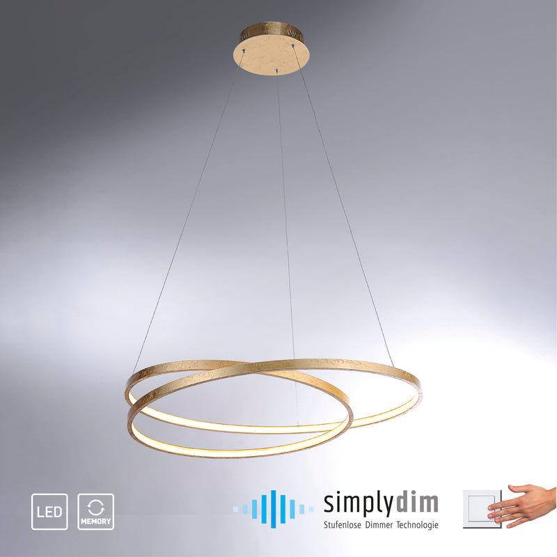 Lustra Paul Neuhaus ROMAN LED Auriu