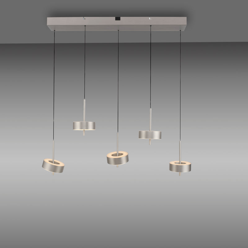 Lustra Paul Neuhaus Q-ROTATE 5xLED Aluminiu