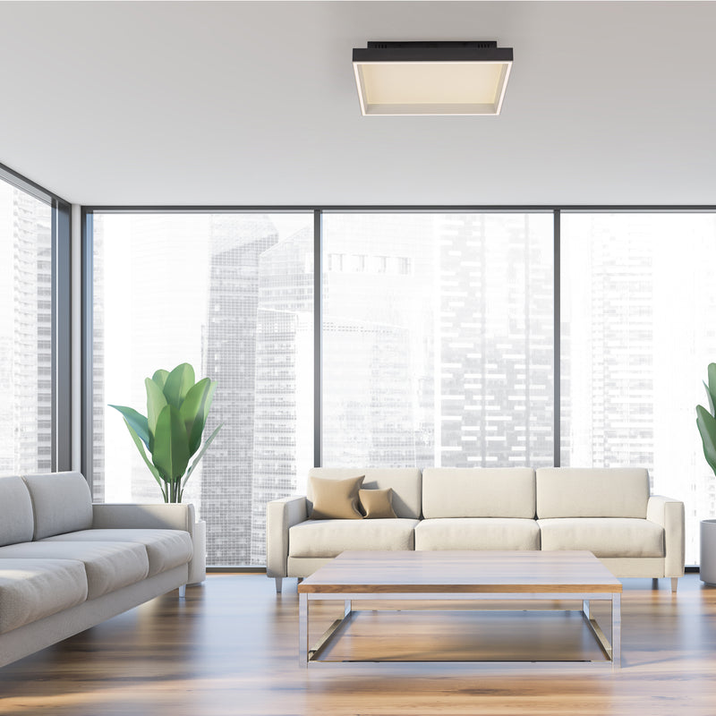 Plafoniera Paul Neuhaus Q-MAGONG LED Negru