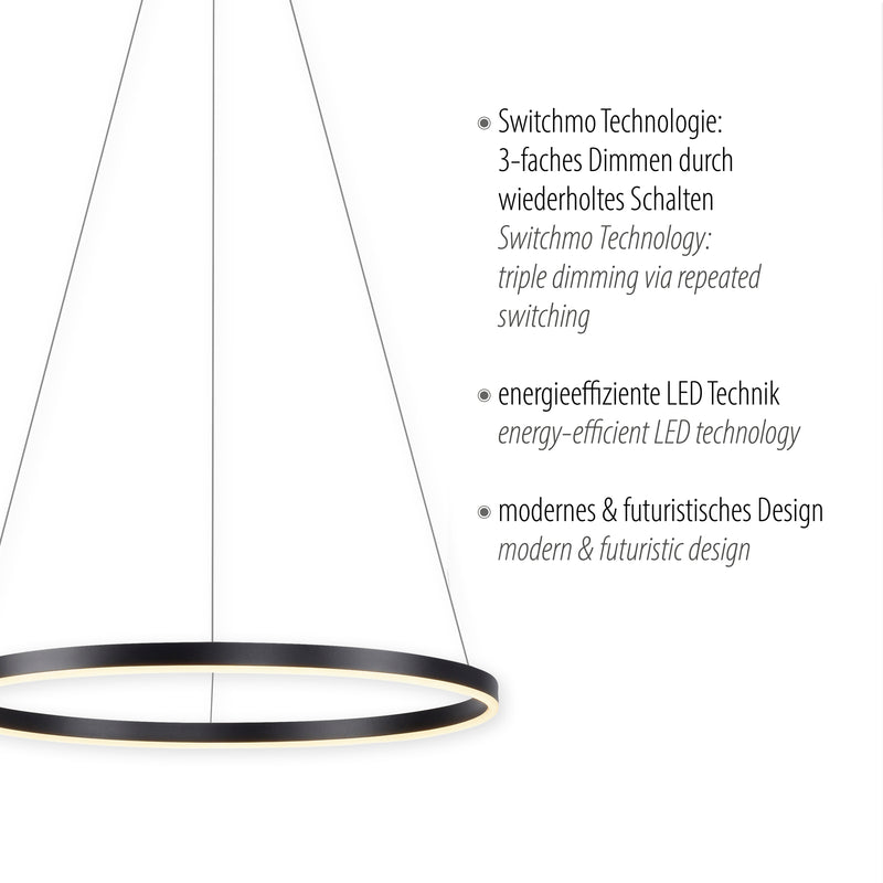 Lustra Paul Neuhaus RITUS LED Antracit