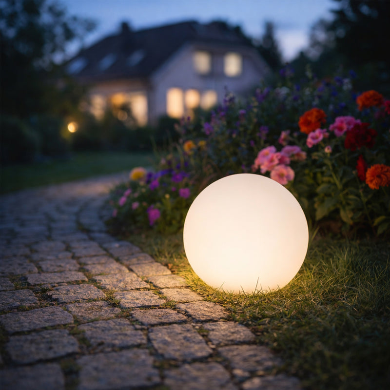 Lampa Exterior Zuma Line BALL 1xE27 Alb