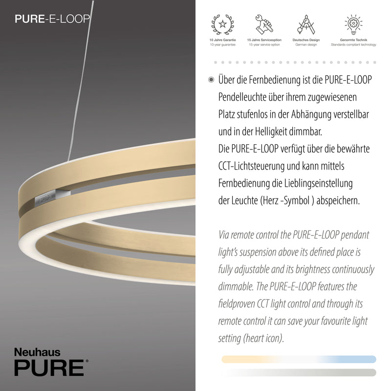 Lustra Paul Neuhaus PUREE-LOOP 2xLED Alama Mat