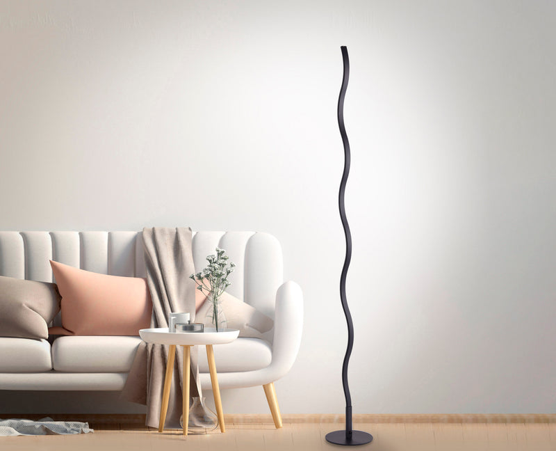 Lampadar Paul Neuhaus WAVE LED Negru