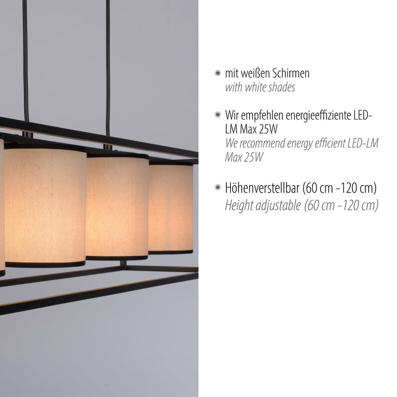 Lustra Paul Neuhaus RAVEN 4xE27 Bej