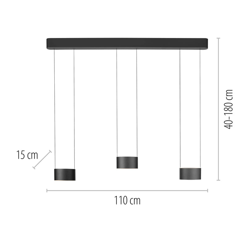 Lustra Paul Neuhaus PURE CLIPSE 6xLED Gri