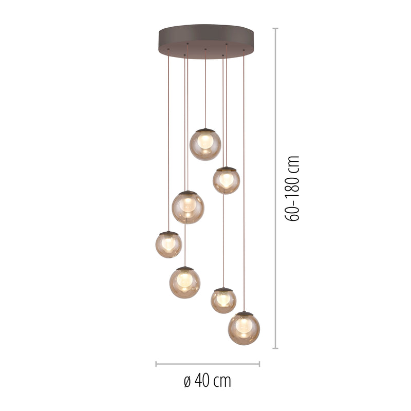Lustra Paul Neuhaus PURE POPUP 7xLED Maro