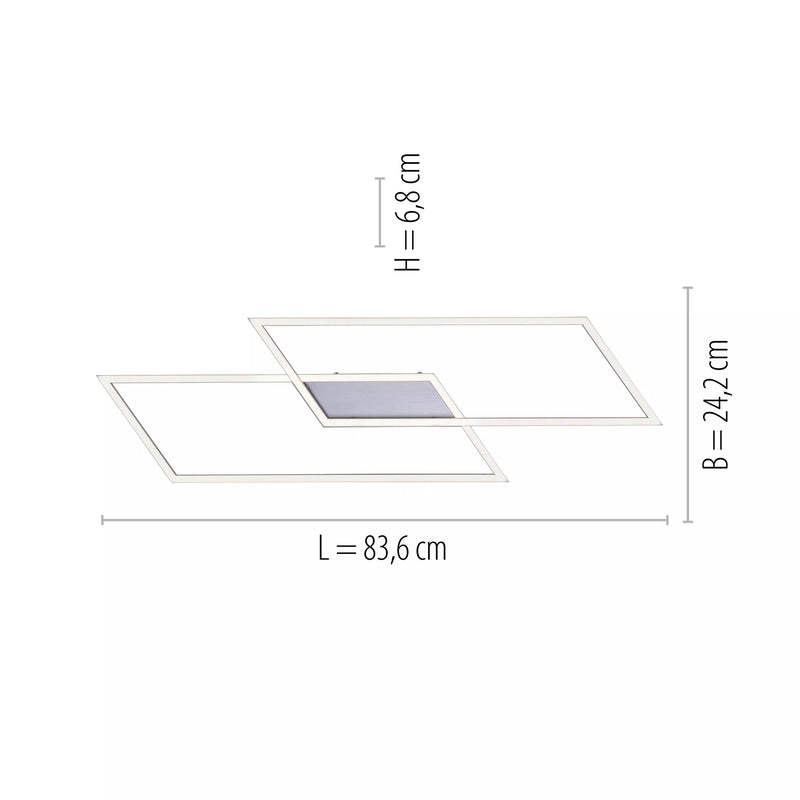Plafoniera Paul Neuhaus INIGO 2xLED Otel
