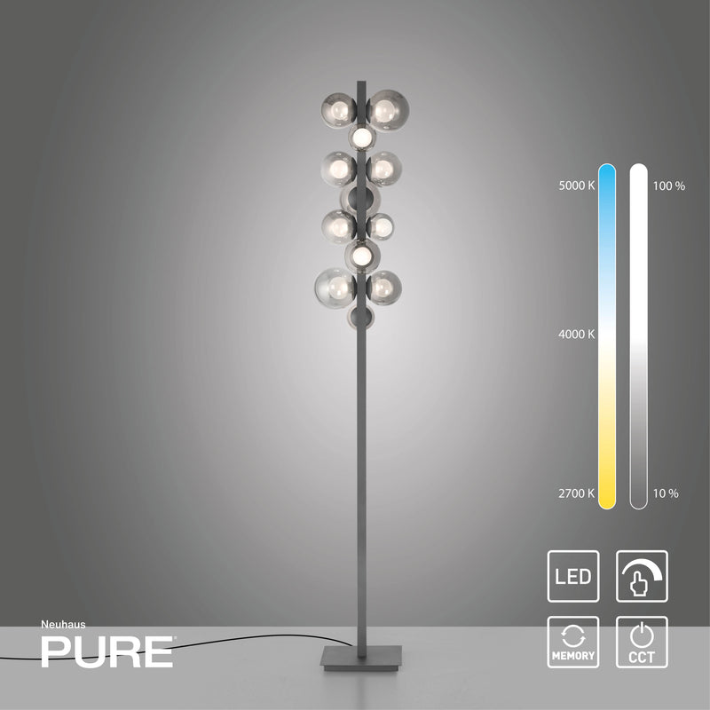 Lampadar Paul Neuhaus 12xLED Gri