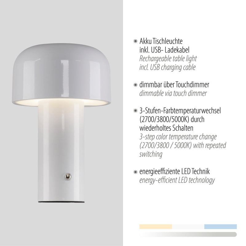 Veioza Zuma Line AGNES LED Alb
