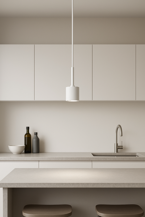 Lustra ARCHIMEDE Ideal Lux, LED 4W, Cilindro, Alb