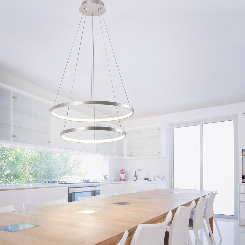 Lustra Paul Neuhaus CIRCLE 2xLED Argintiu