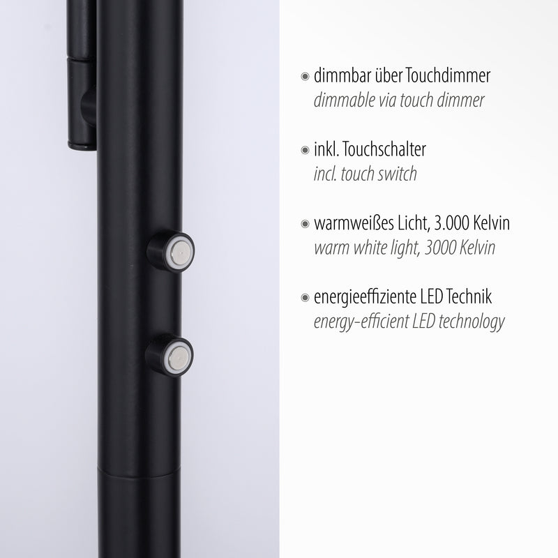 Lampadar Paul Neuhaus HANS 2xLED Negru