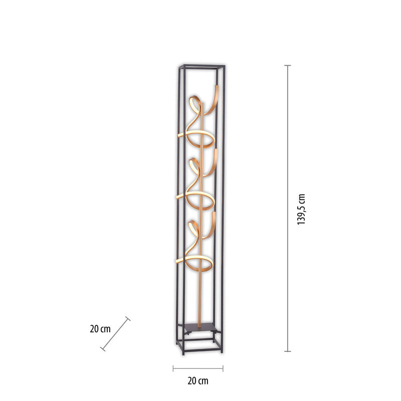 Lampadar Paul Neuhaus SELINA 3xLED Negru
