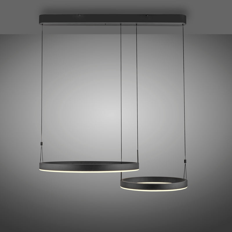 Lustra Paul Neuhaus ESKO 2xLED Negru