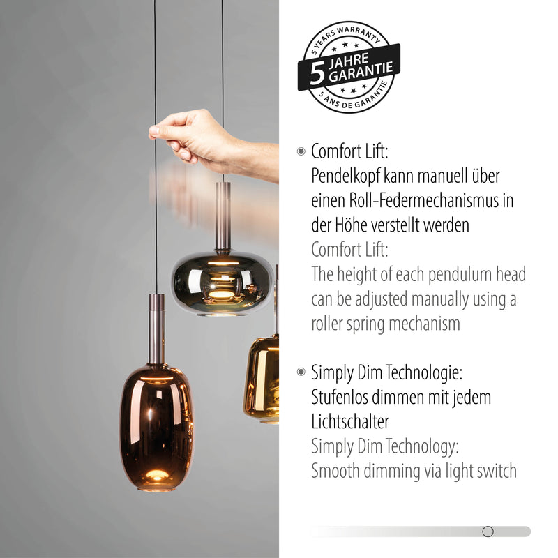 Lustra Paul Neuhaus IRIDES 6xLED Multicolor
