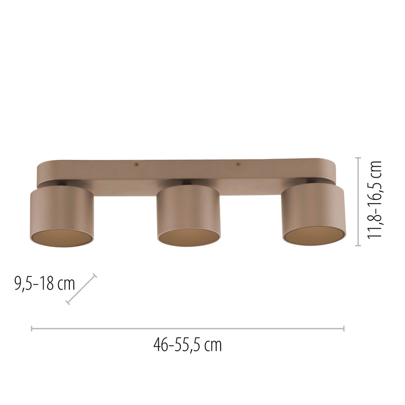 Plafoniera Paul Neuhaus PURE CUP 3xLED Maro