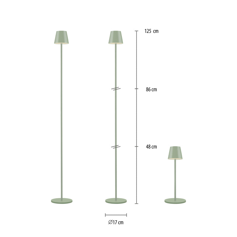 Lampa Exterior Paul Neuhaus EURIA LED Verde