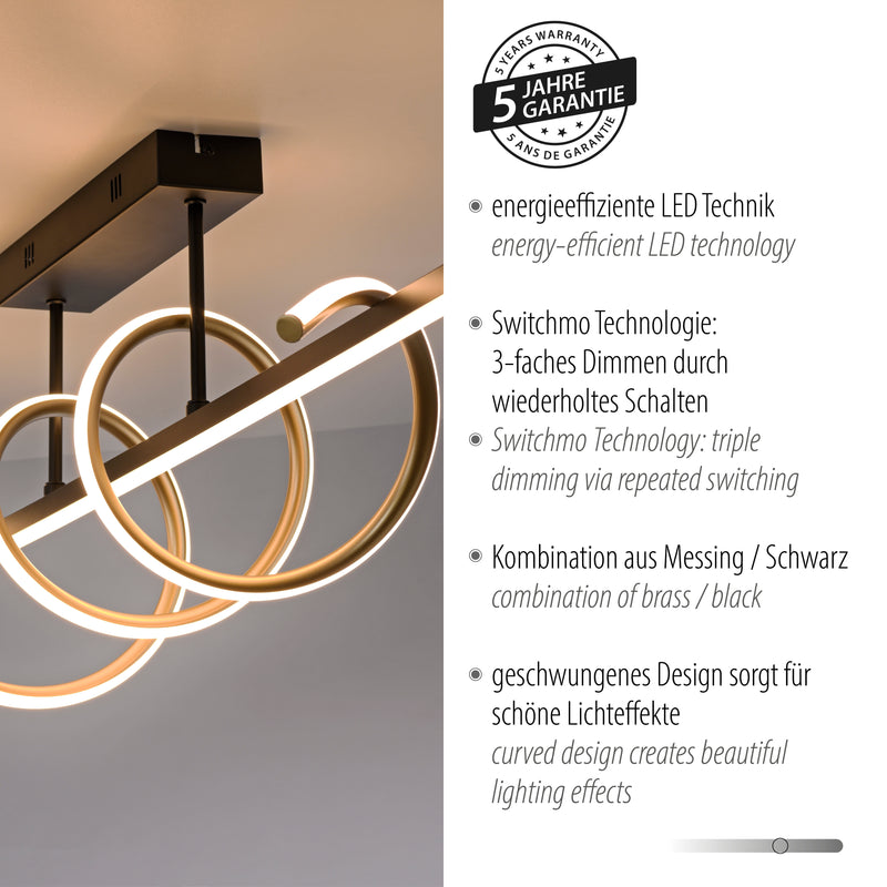 Plafoniera Paul Neuhaus EMANDA LED Negru