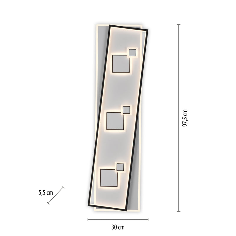 Plafoniera Paul Neuhaus MAILAK 8xLED Negru