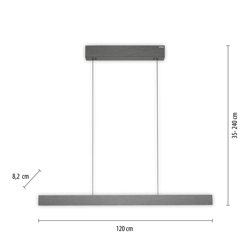 Lustra Paul Neuhaus PURE E-MOTION 2xLED Gri