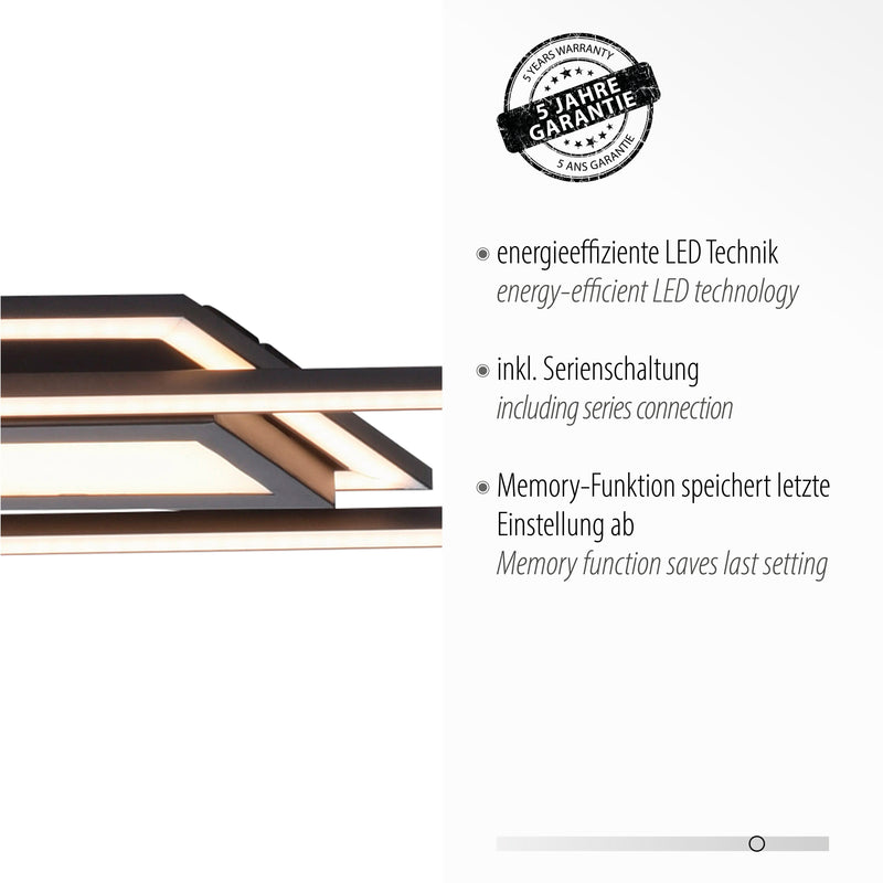 Plafoniera Zuma Line ASMIN LED Negru