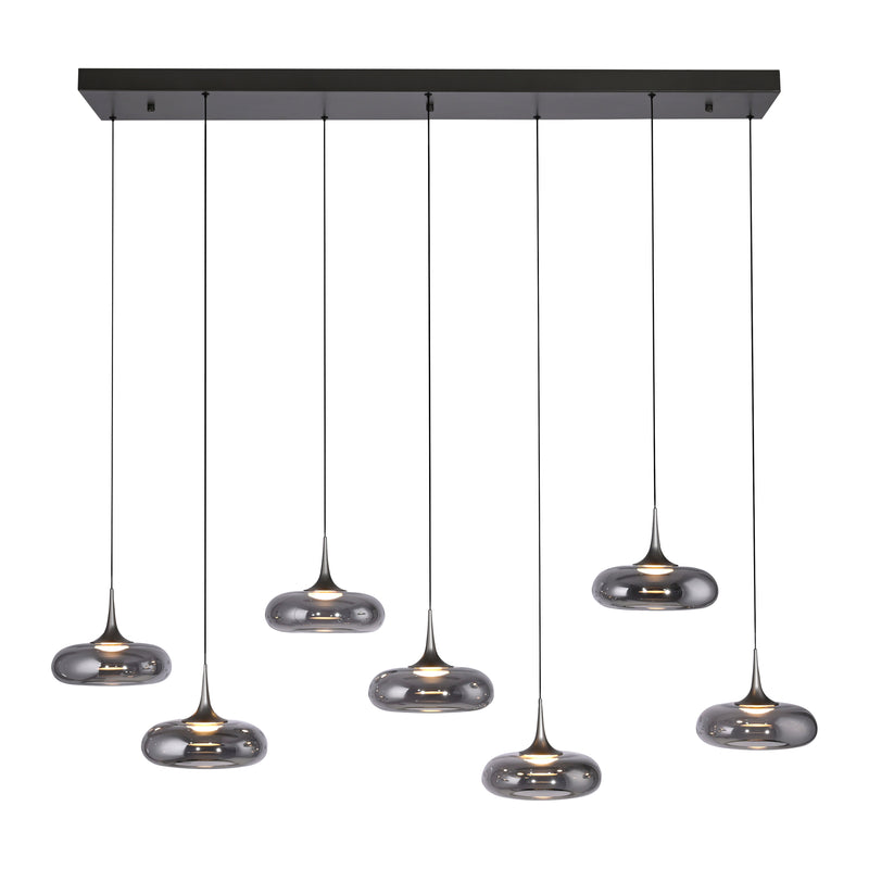 Lustra Paul Neuhaus POSH 7xLED Gri