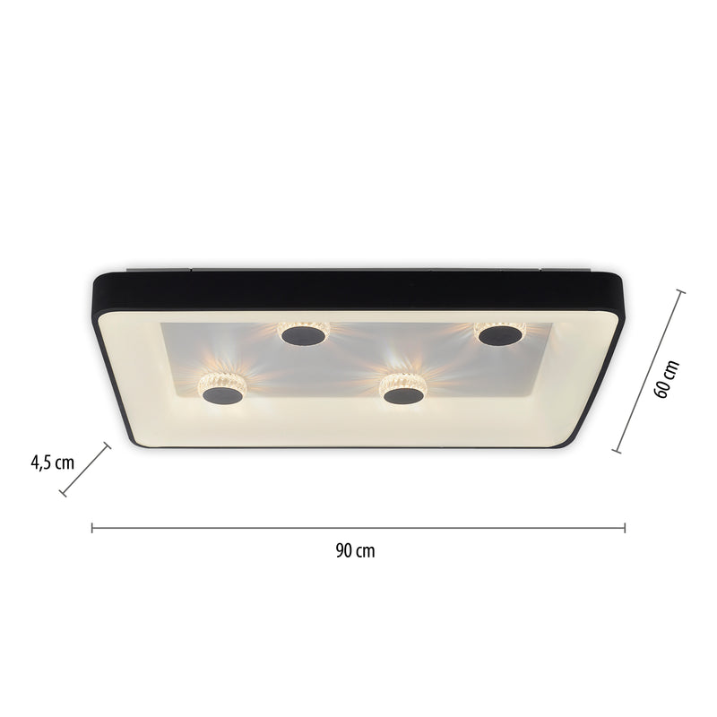 Plafoniera Paul Neuhaus VERTIGO LED Negru