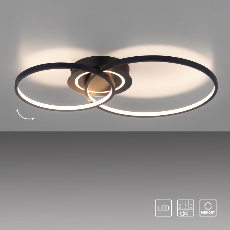 Plafoniera Paul Neuhaus ASMINA 3xLED Negru