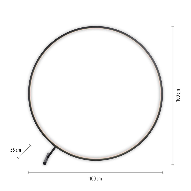 Lampadar Paul Neuhaus HULA LED Negru