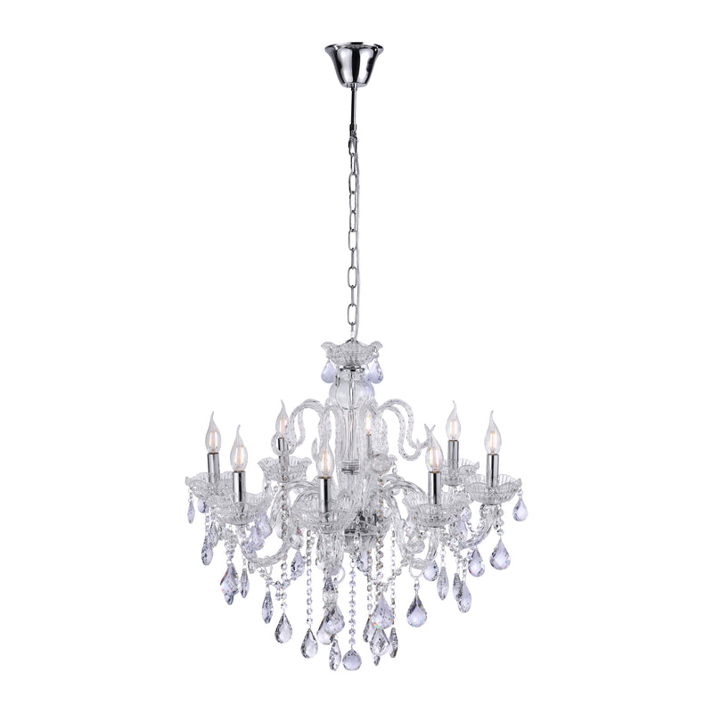 Lustra Paul Neuhaus GRACIA 8xE14 Transparent