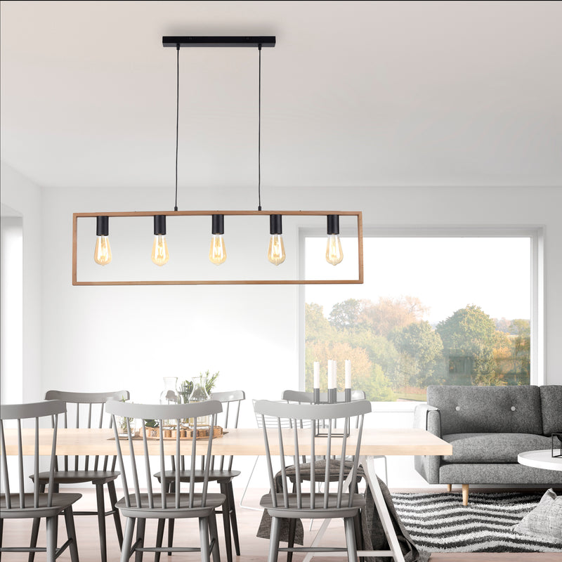 Lustra Paul Neuhaus FRANKY 5xE27 Negru