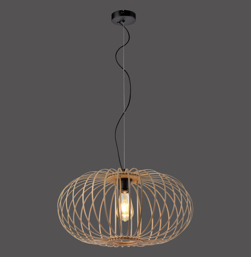 Lustra Zuma Line RACOON 1xE27 Lemn Natural