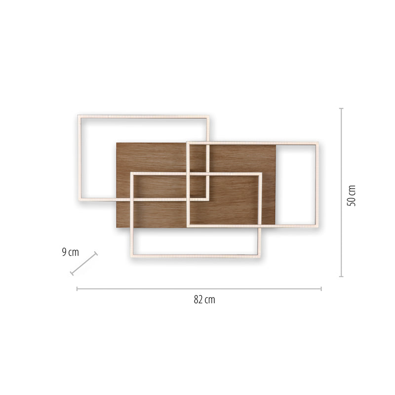 Plafoniera Paul Neuhaus PALMA 3xLED Lemn