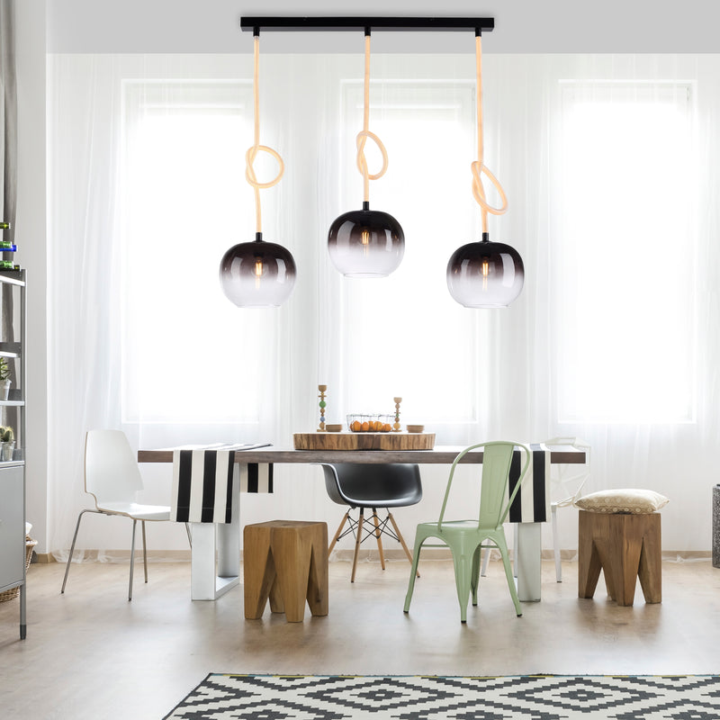 Lustra Paul Neuhaus LUMA 3xE27/LED Negru
