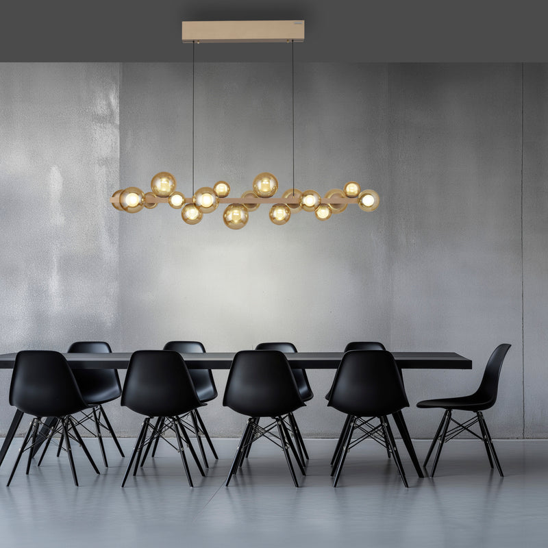 Lustra Paul Neuhaus PURE E-POPUP 18xLED Auriu