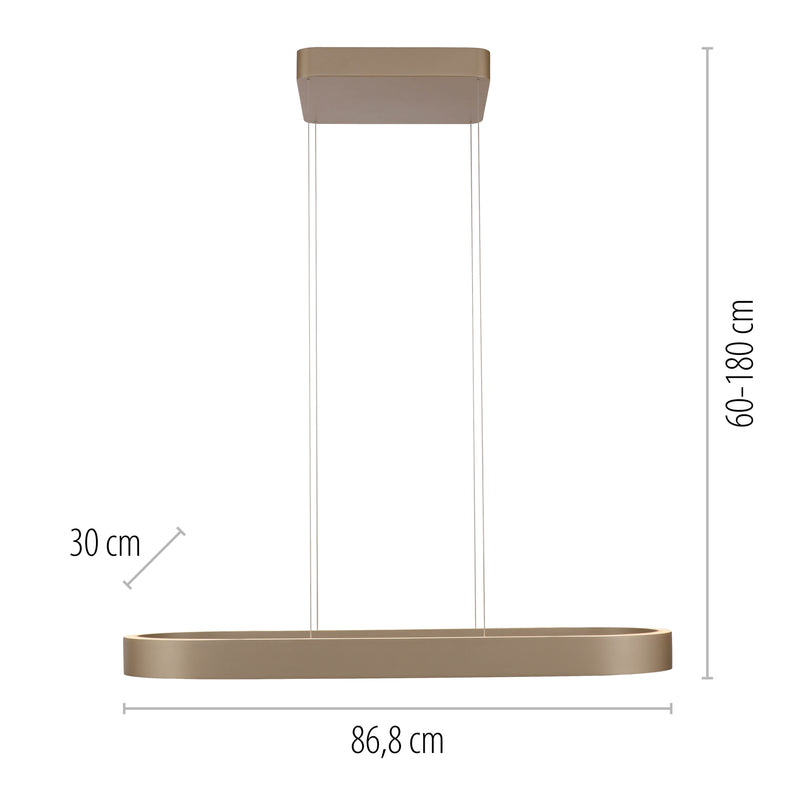Lustra Zuma Line Q-STRETTO 2xLED Bronz