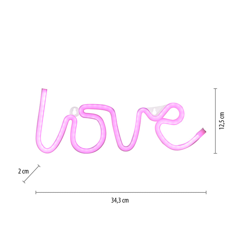 Aplica Paul Neuhaus NEON-LOVE LED Roz