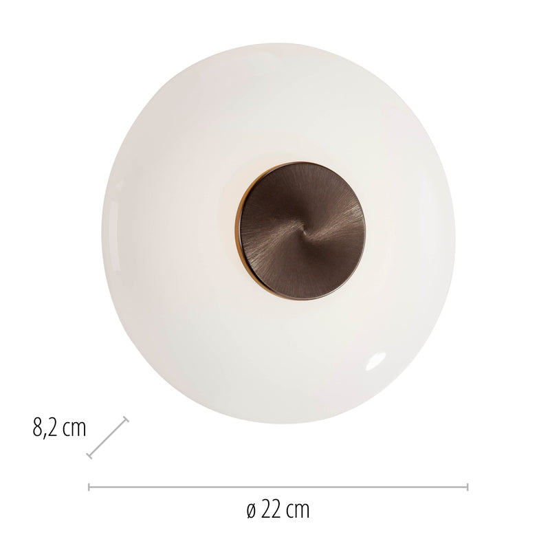 Aplica Paul Neuhaus PURE VITRUM LED Maro Metalic