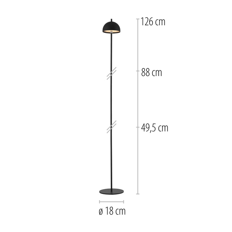 Lampadar Paul Neuhaus BELLIS LED Negru