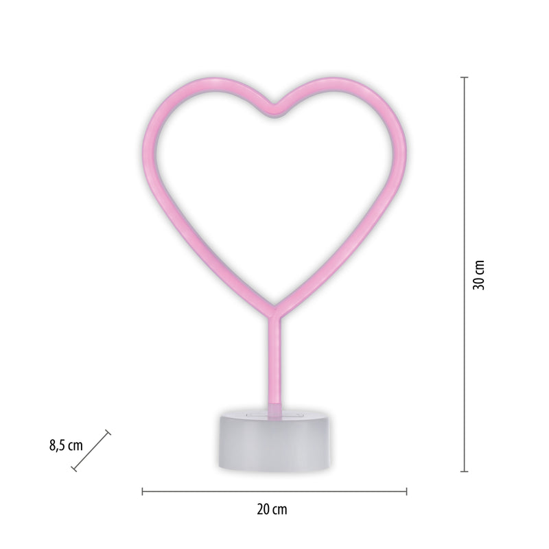 Aplica Paul Neuhaus NEON-HERZ LED Roz