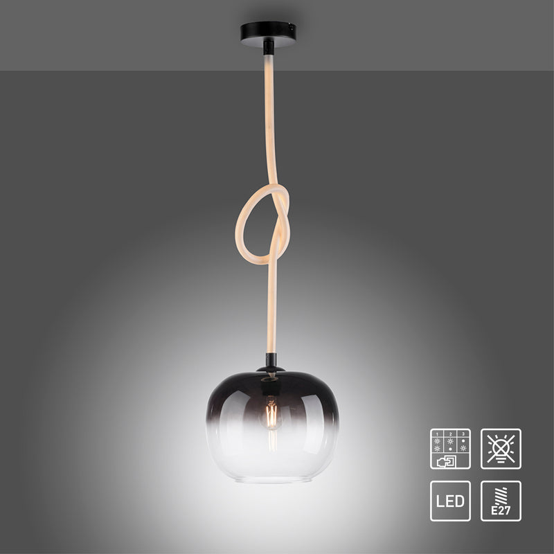 Lustra Paul Neuhaus LUMA 1xE27/LED Negru