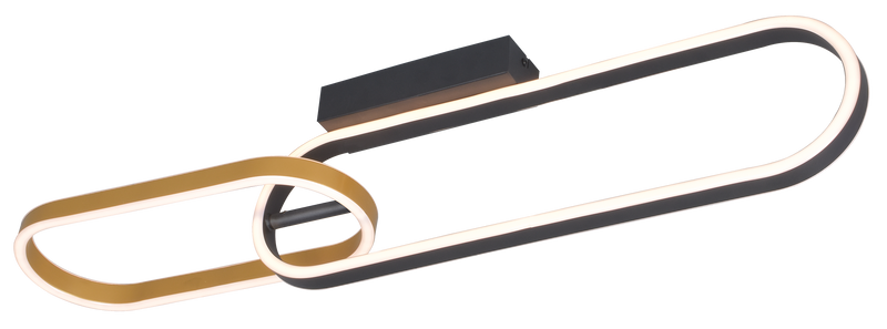 Plafoniera Zuma Line RAVON 2xLED Auriu