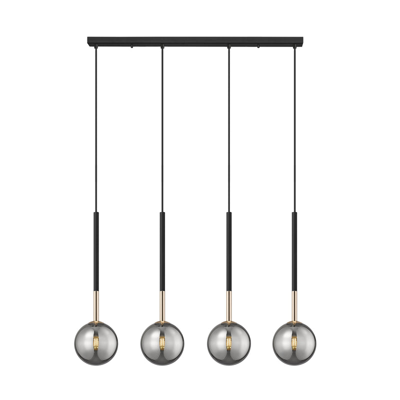 Lustra Zuma Line ARCTURUS 4xG9 LED Negru Mat