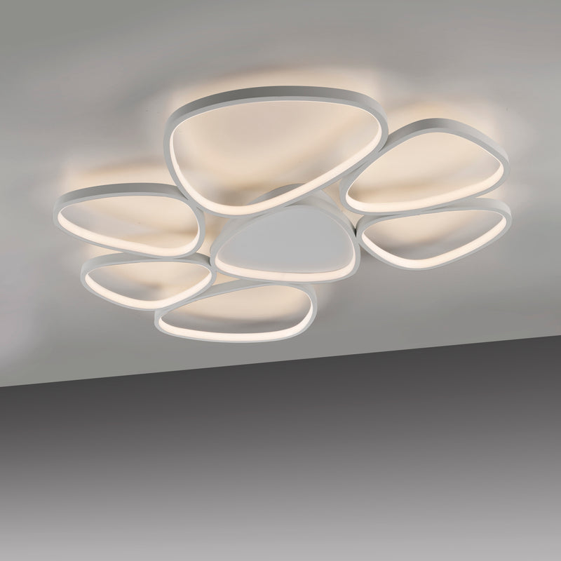 Plafoniera Paul Neuhaus PEBBLES 7xLED Alb