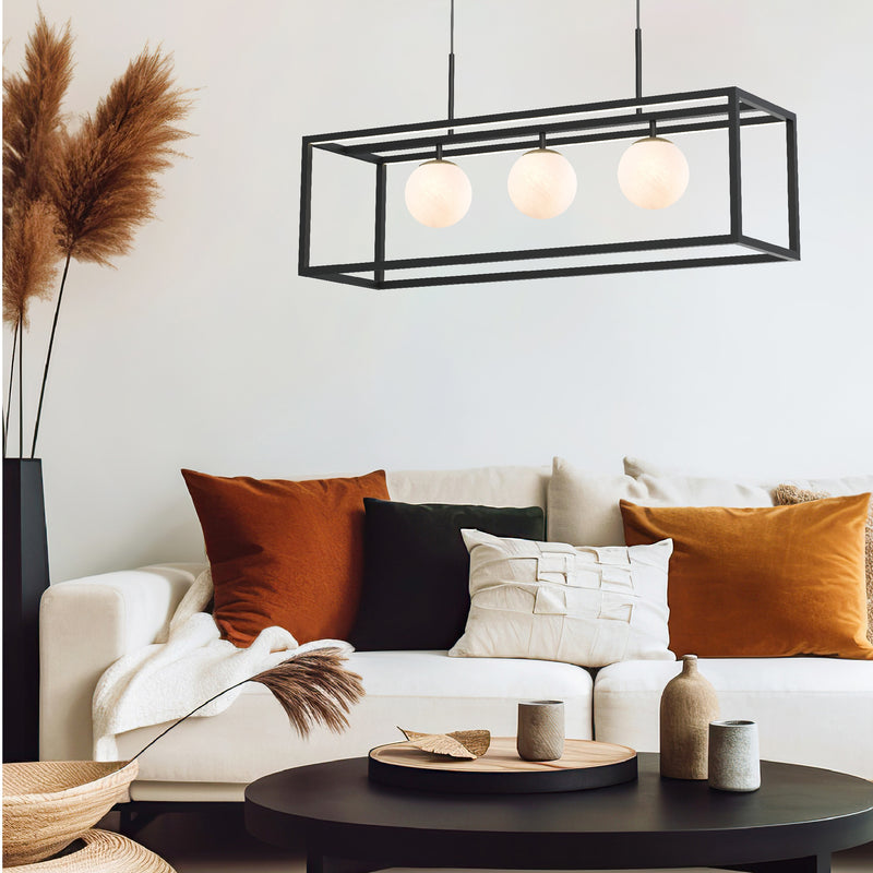 Lustra Zuma Line PIRO G9 LED/LED Negru Mat