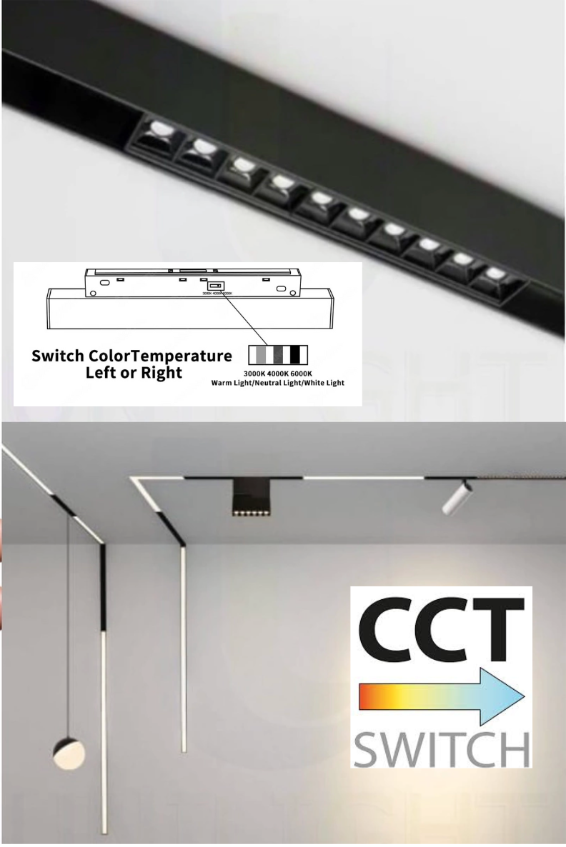 Proiector pe Sina Zuma Line MAGNETYCZNE 24xLED Negru