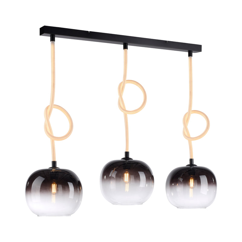 Lustra Paul Neuhaus LUMA 3xE27/LED Negru