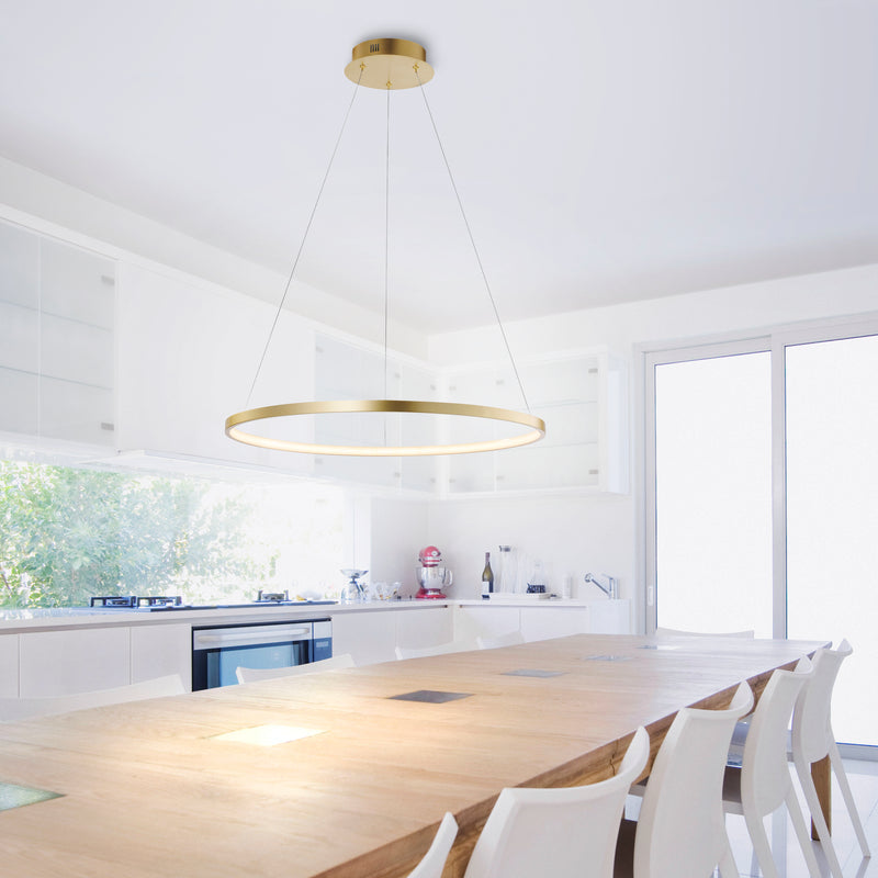 Lustra Paul Neuhaus CIRCLE LED Auriu