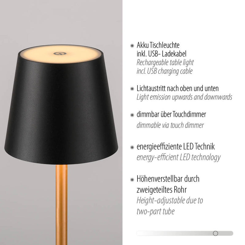 Veioza Zuma Line EURIA LED Negru